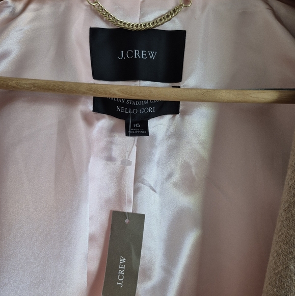 J. Crew Italian Stadium Cloth Wool Blend Cocoon Coat - Picture 9 of 16